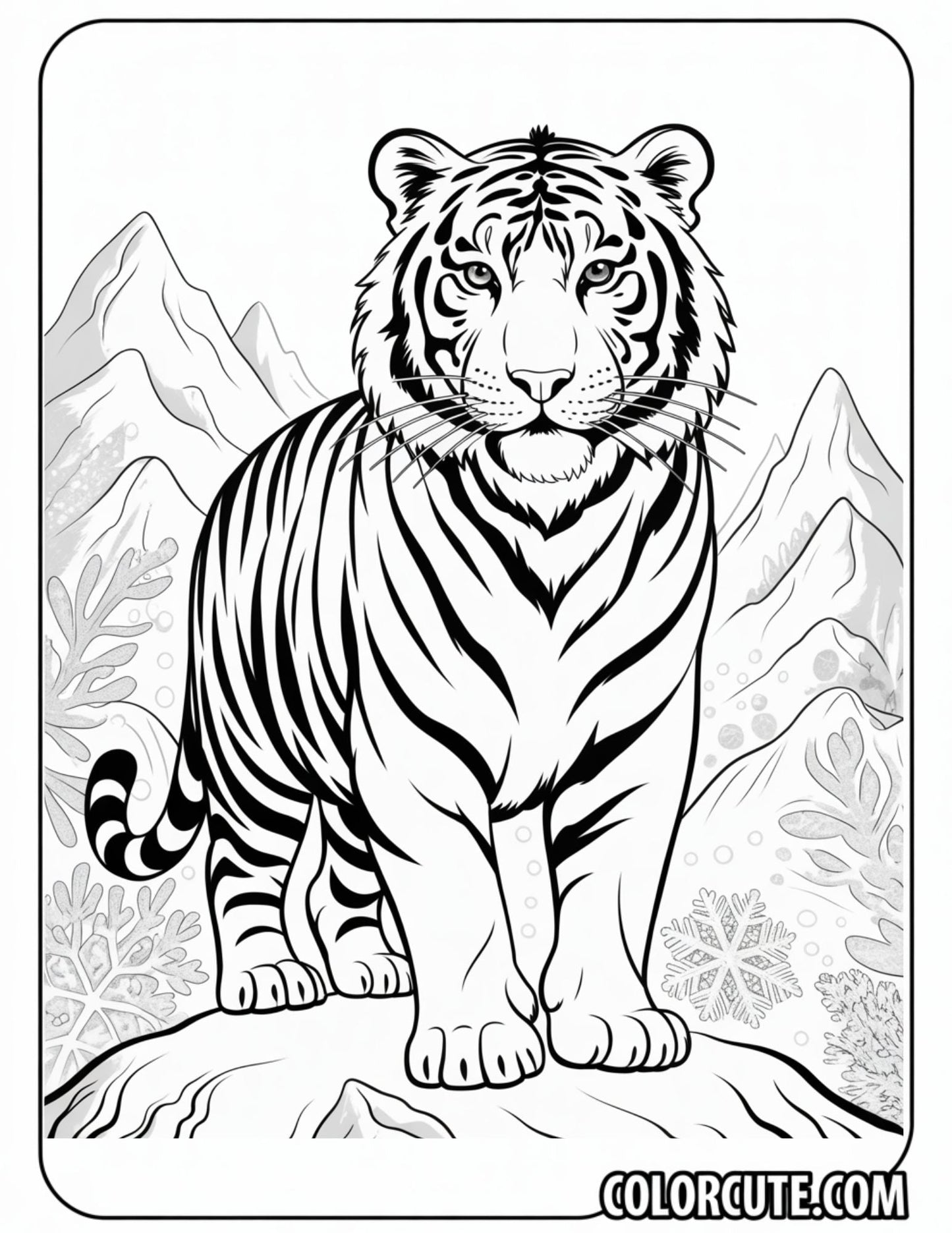 Adult Tiger Coloring Pages | Free PDF Printables
