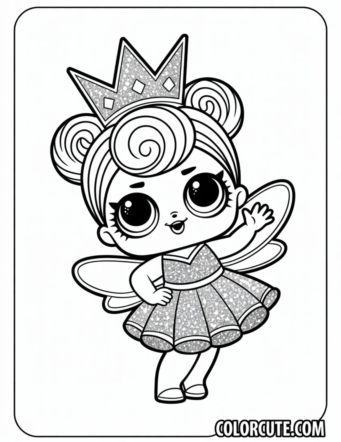 LOL Queen Bee Coloring Page – Free PDF Printables