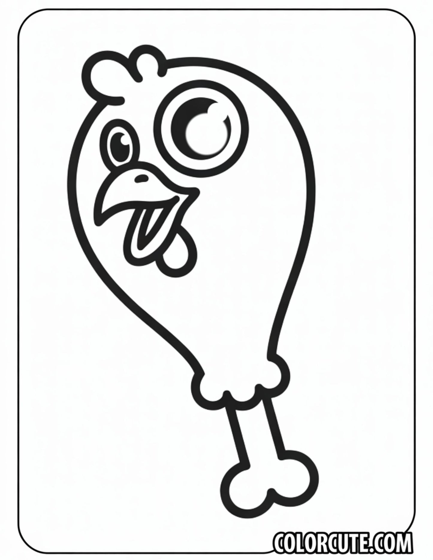 Chicken Coloring Page | Free PDF Printables