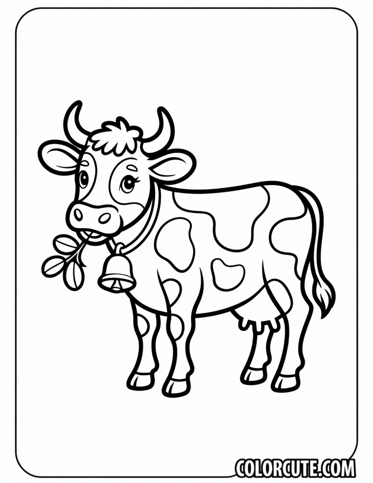 Dairy Cow Coloring Pages | Free PDF Printables