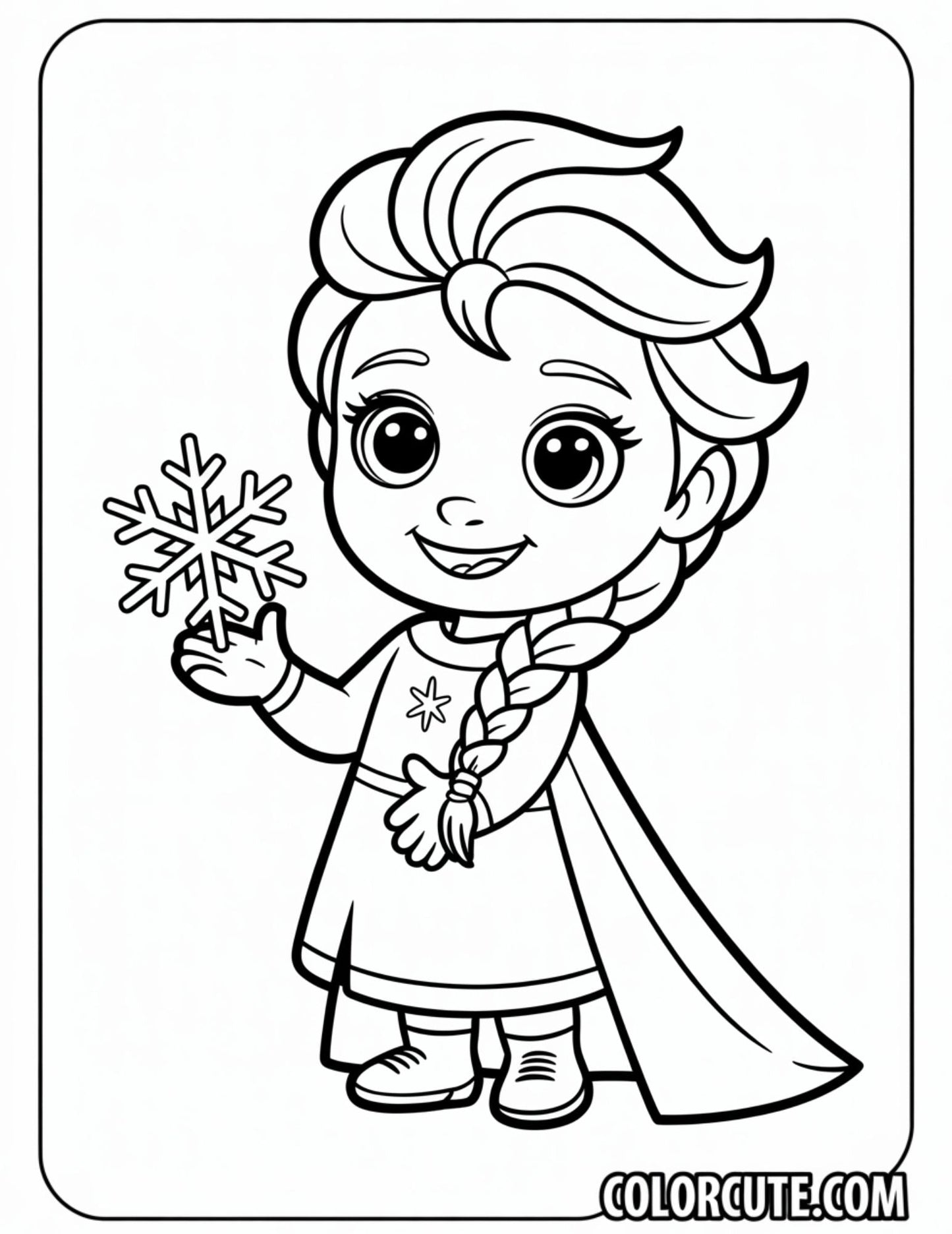 Kids Elsa Coloring Pages | Free PDF Printables