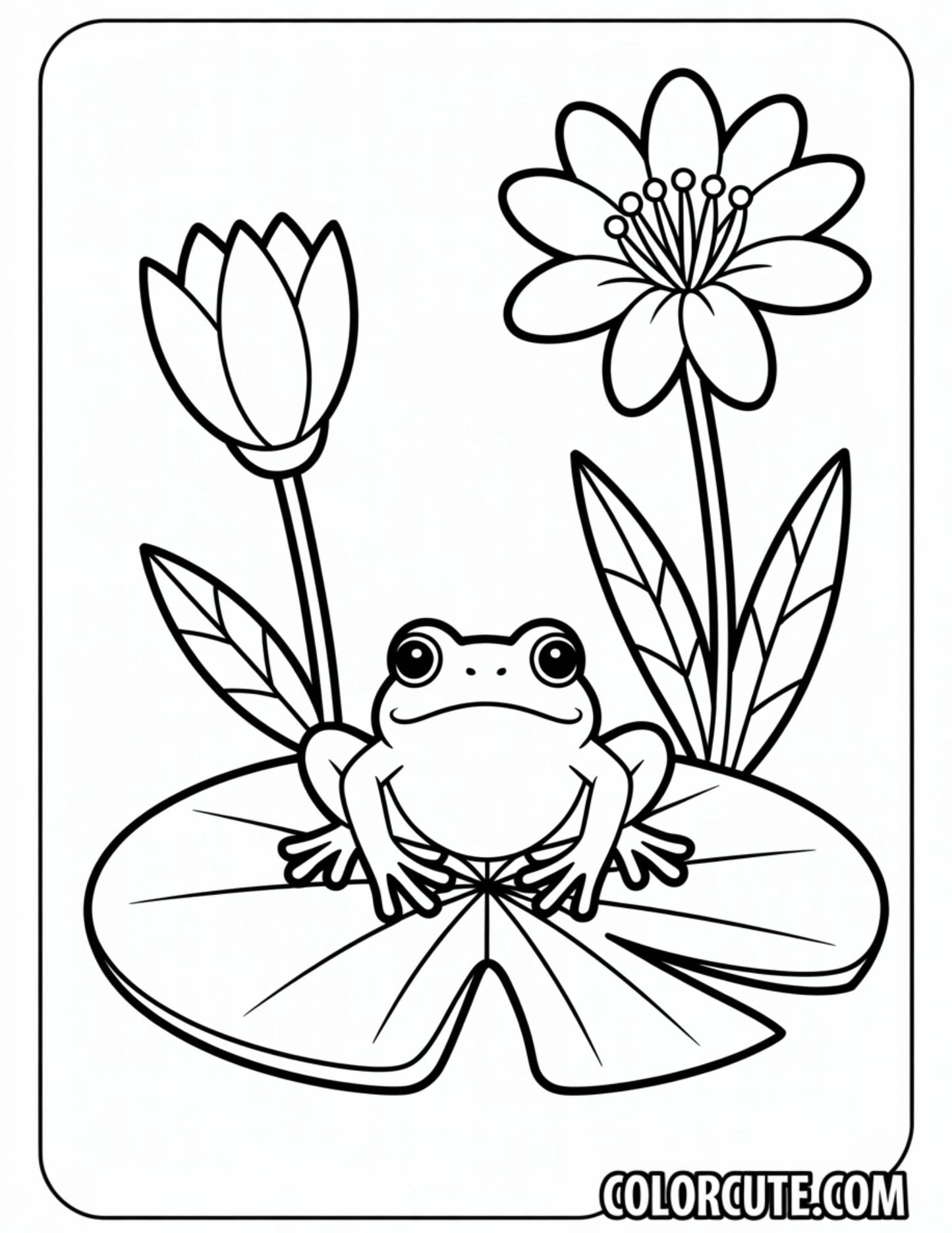 Small Frog Coloring Pages | Free PDF Printables