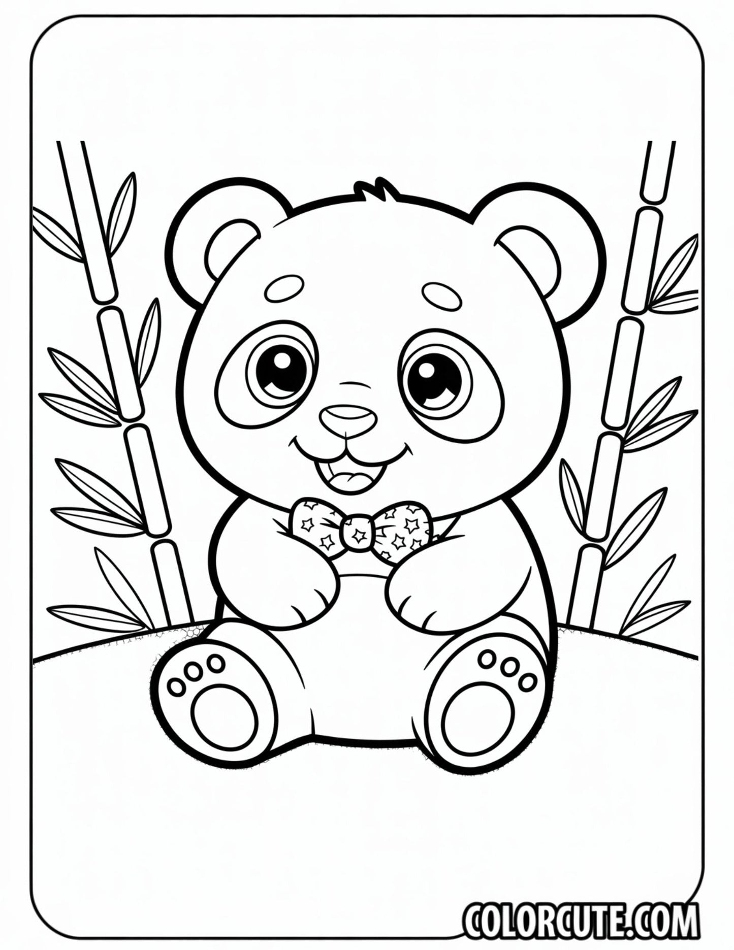 Chubby Panda Coloring Pages | Free PDF Printables