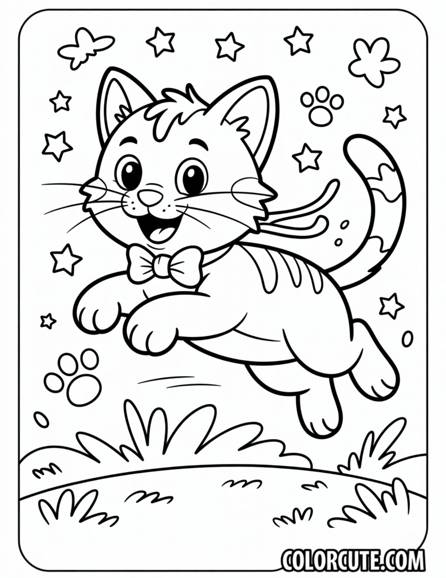Cat Fairy Coloring Pages | Free PDF Printables