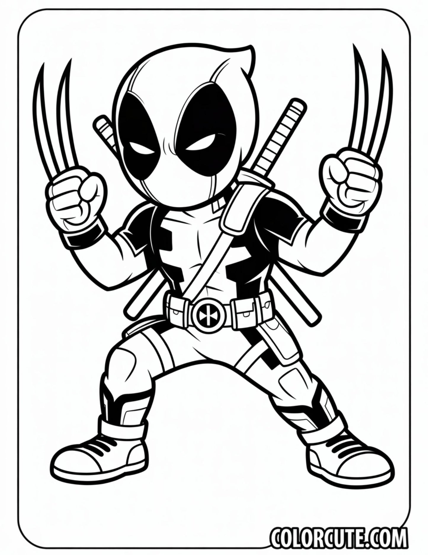 Wolverine Deadpool Coloring Pages | Free PDF Printables