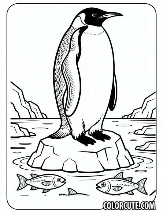 Adult Penguin Coloring Page | Free PDF Printables