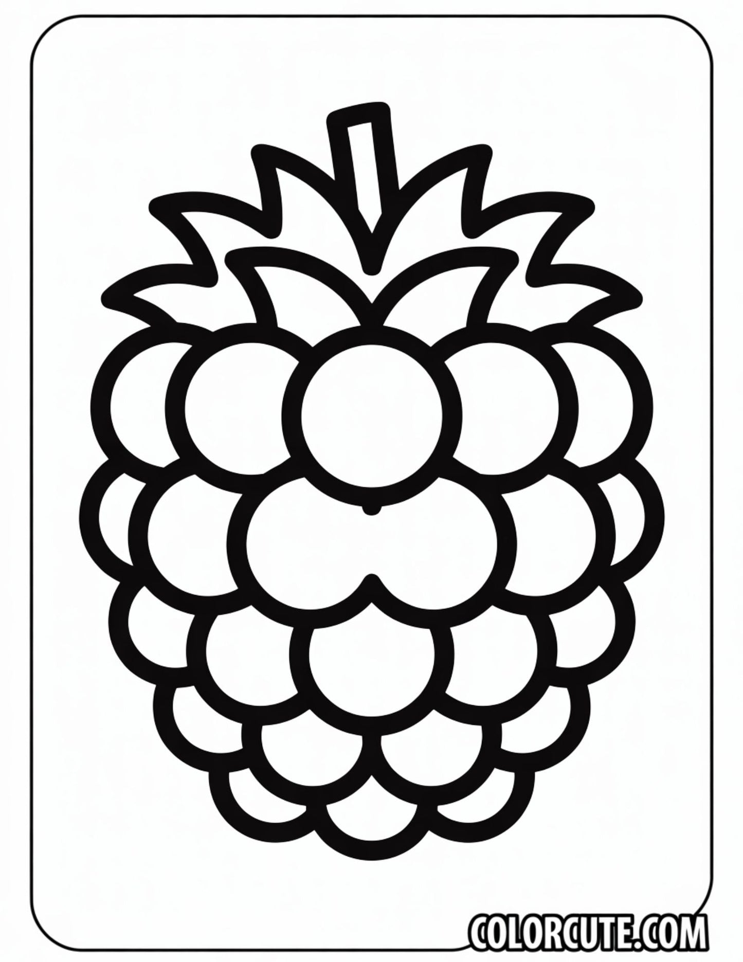 Blackberry Coloring Page | Free PDF Printables