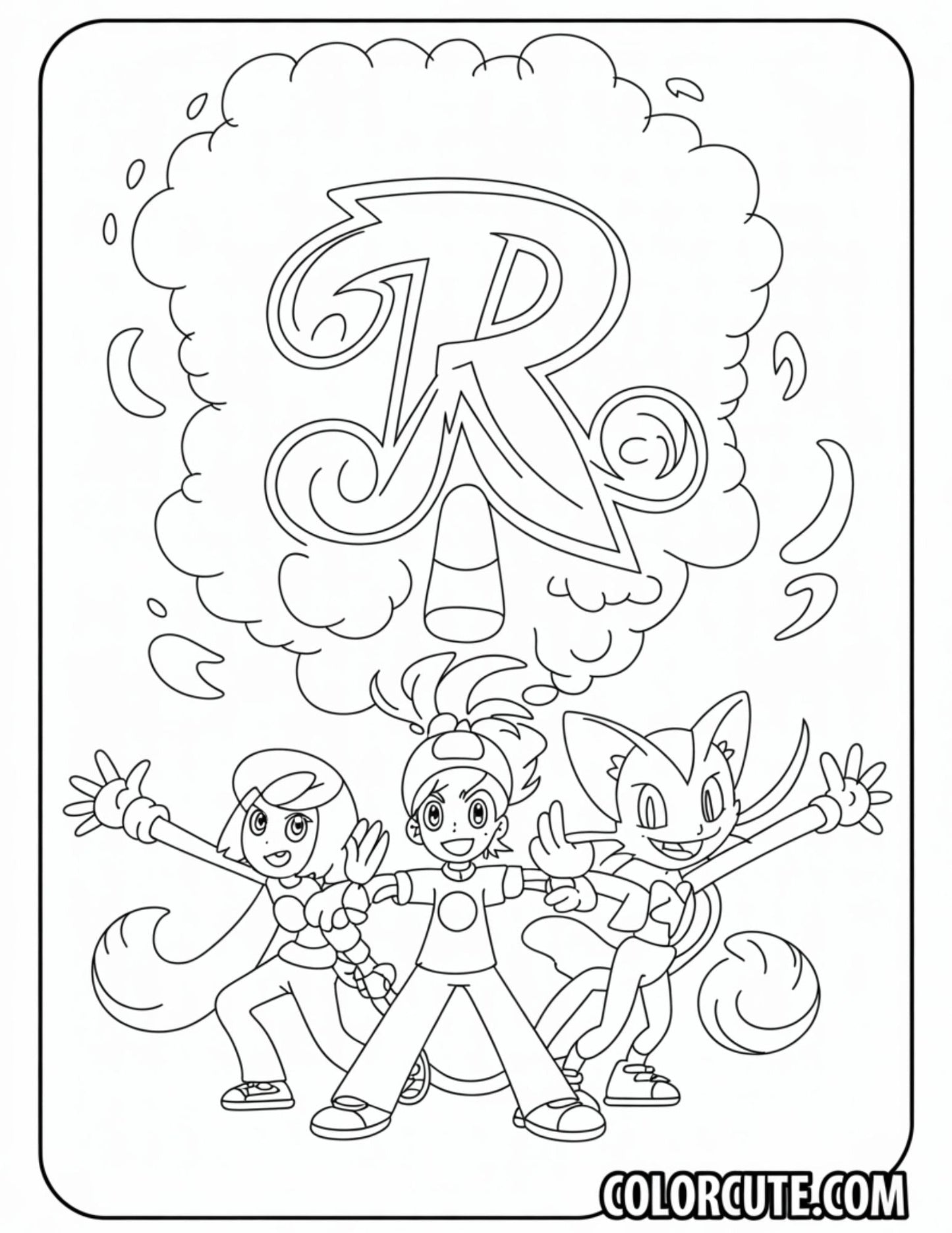 Pokémon Team Rocket Coloring Pages | Free PDF Printables