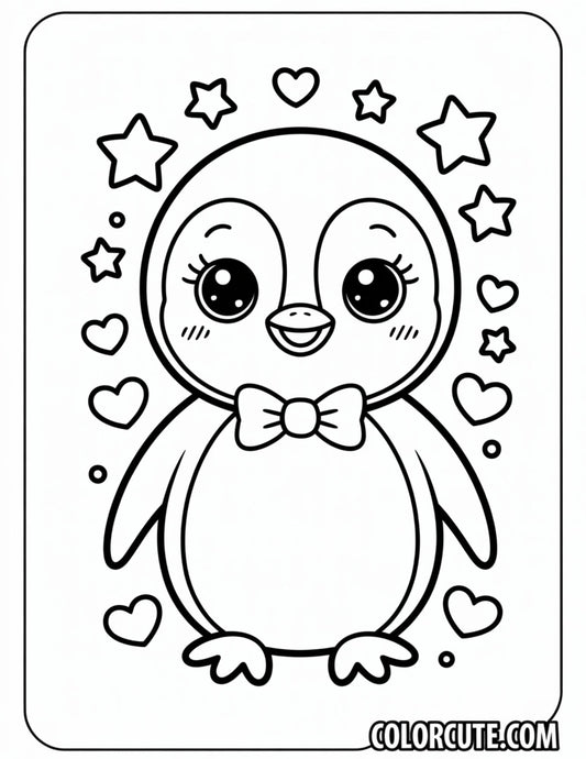 Preschool Penguin Coloring Page | Free PDF Printables