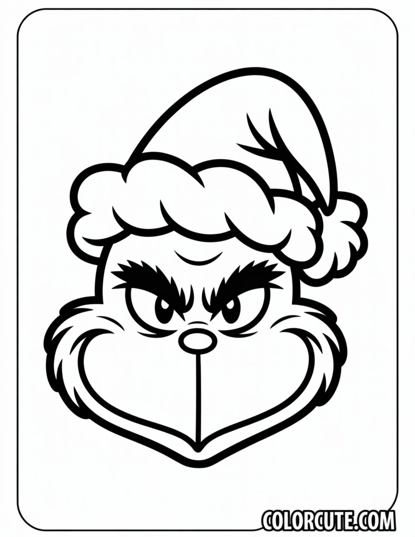 Angry Grinch Coloring Page | Free PDF Printables