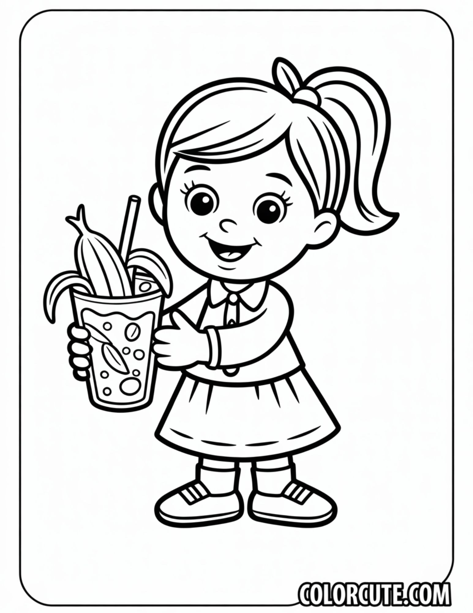 Anna Banana Coloring Pages | Free PDF Printables – Color Cute - Free ...