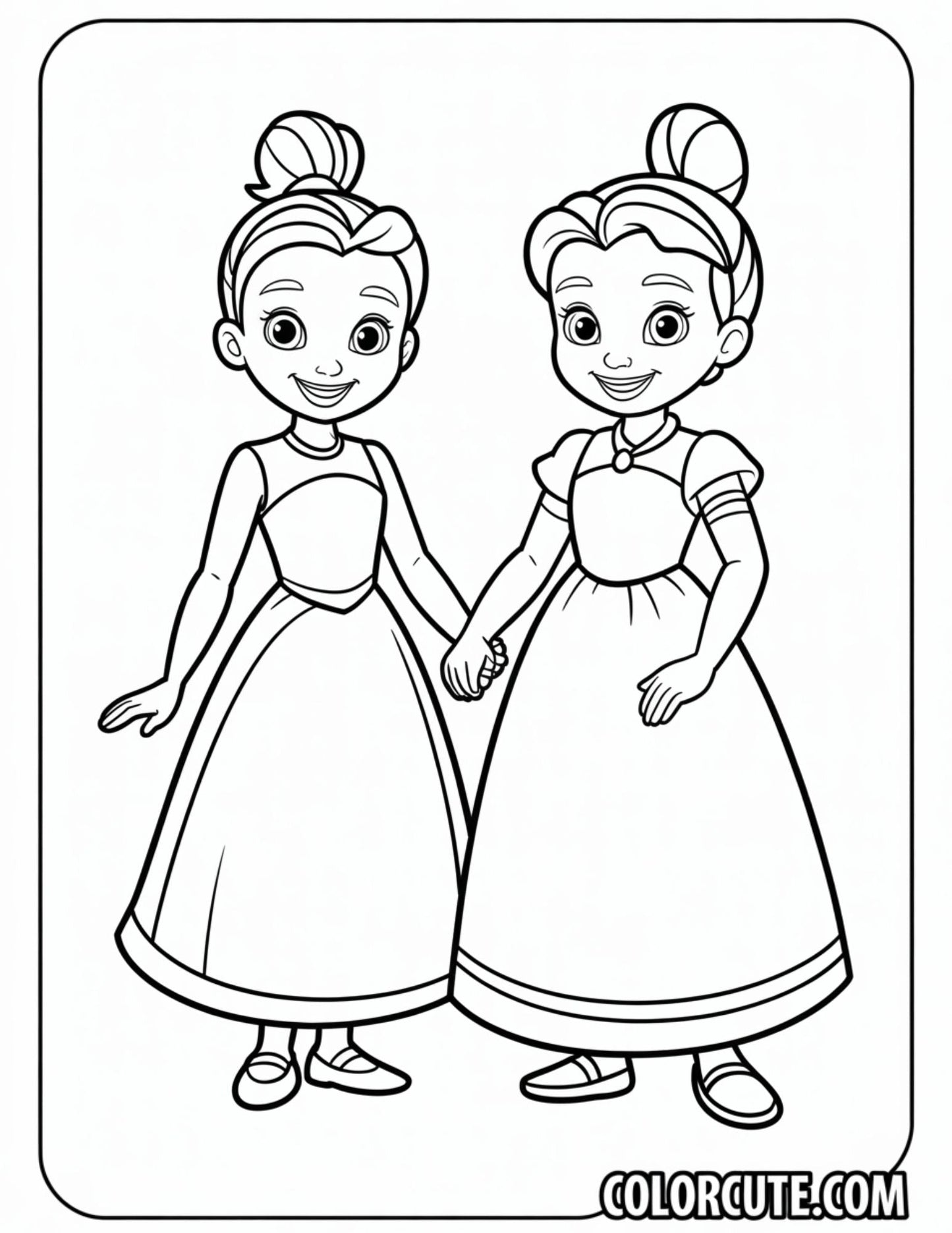 Charlotte Tiana Coloring Pages | Free PDF Printables