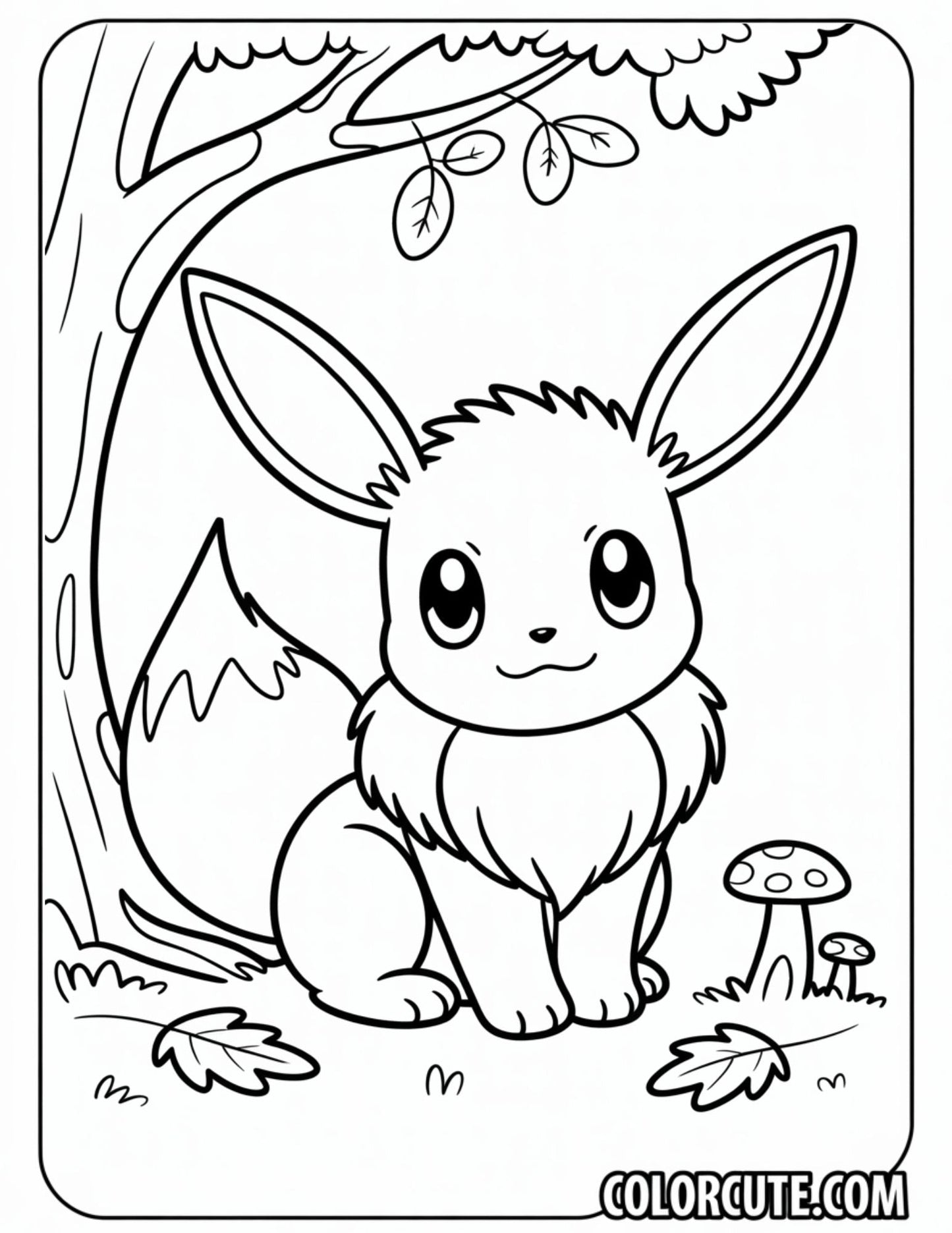 Eevee Coloring Pages | Free PDF Printables