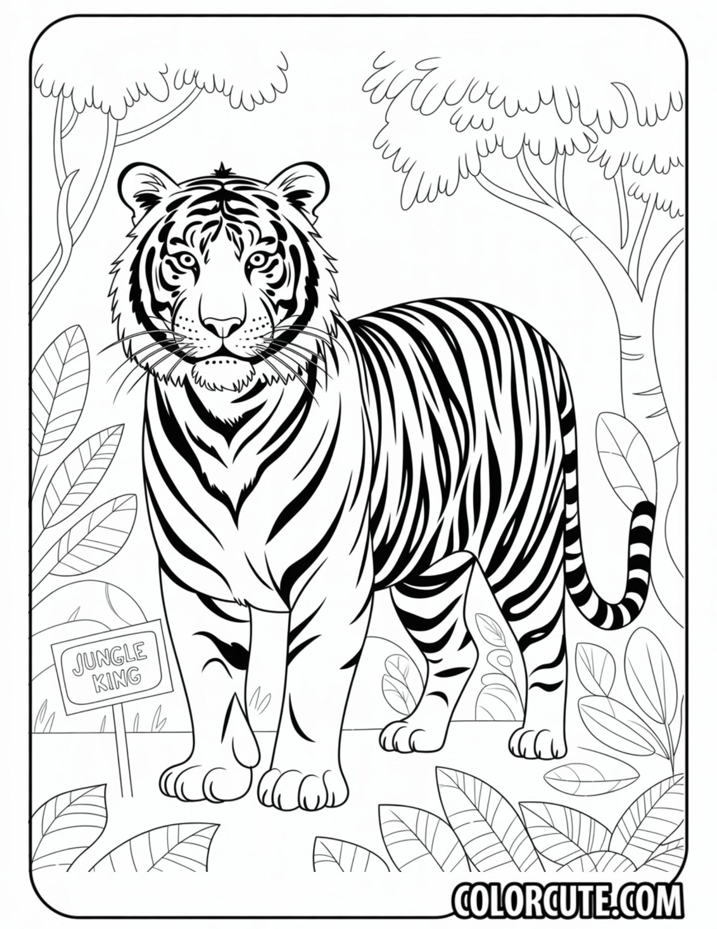 Auburn Tigers Coloring Pages | Free PDF Printables