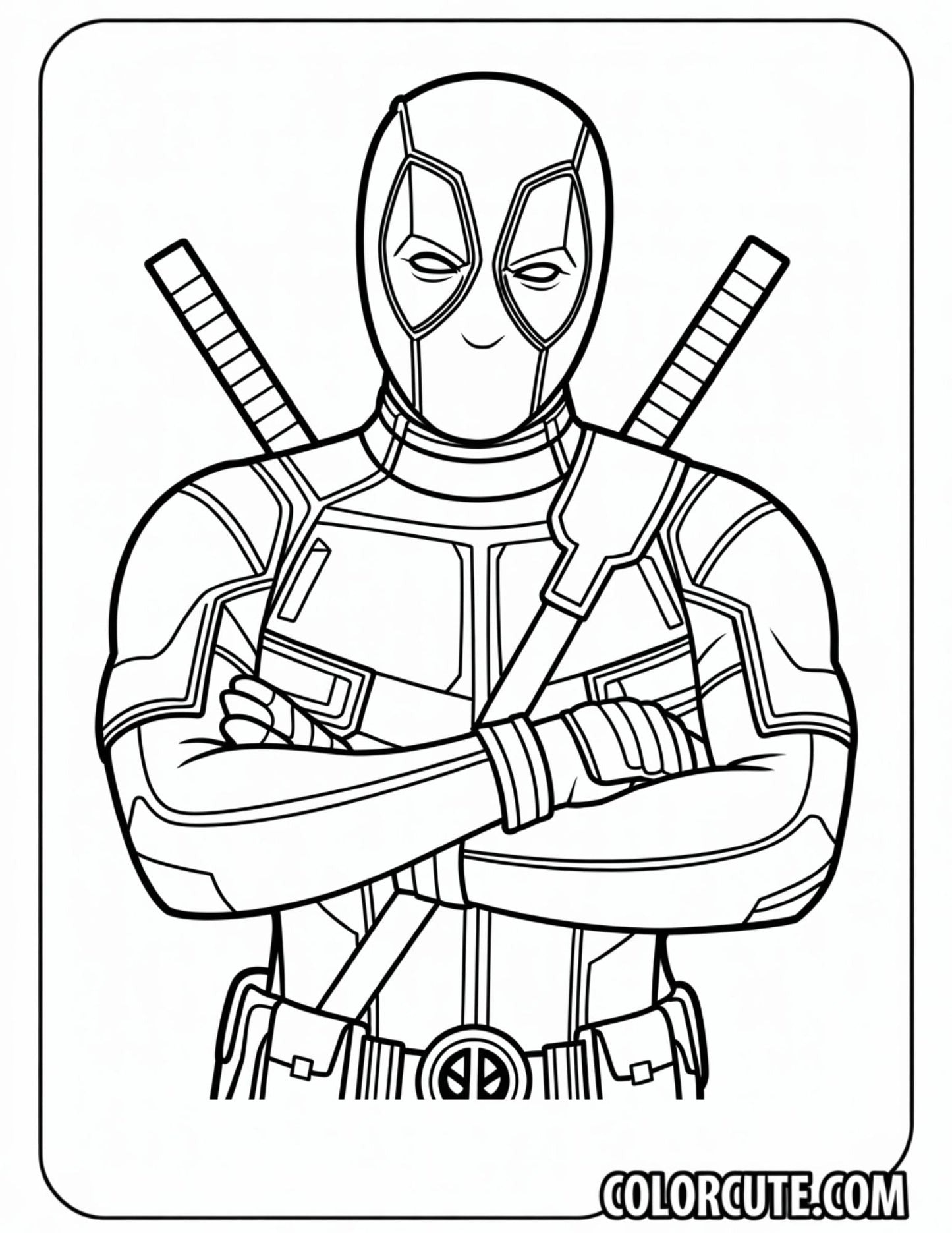 Cool Deadpool Coloring Pages | Free PDF Printables