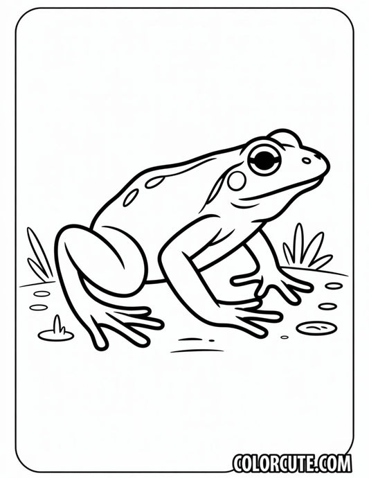 Hard Frog Coloring Pages | Free PDF Printables