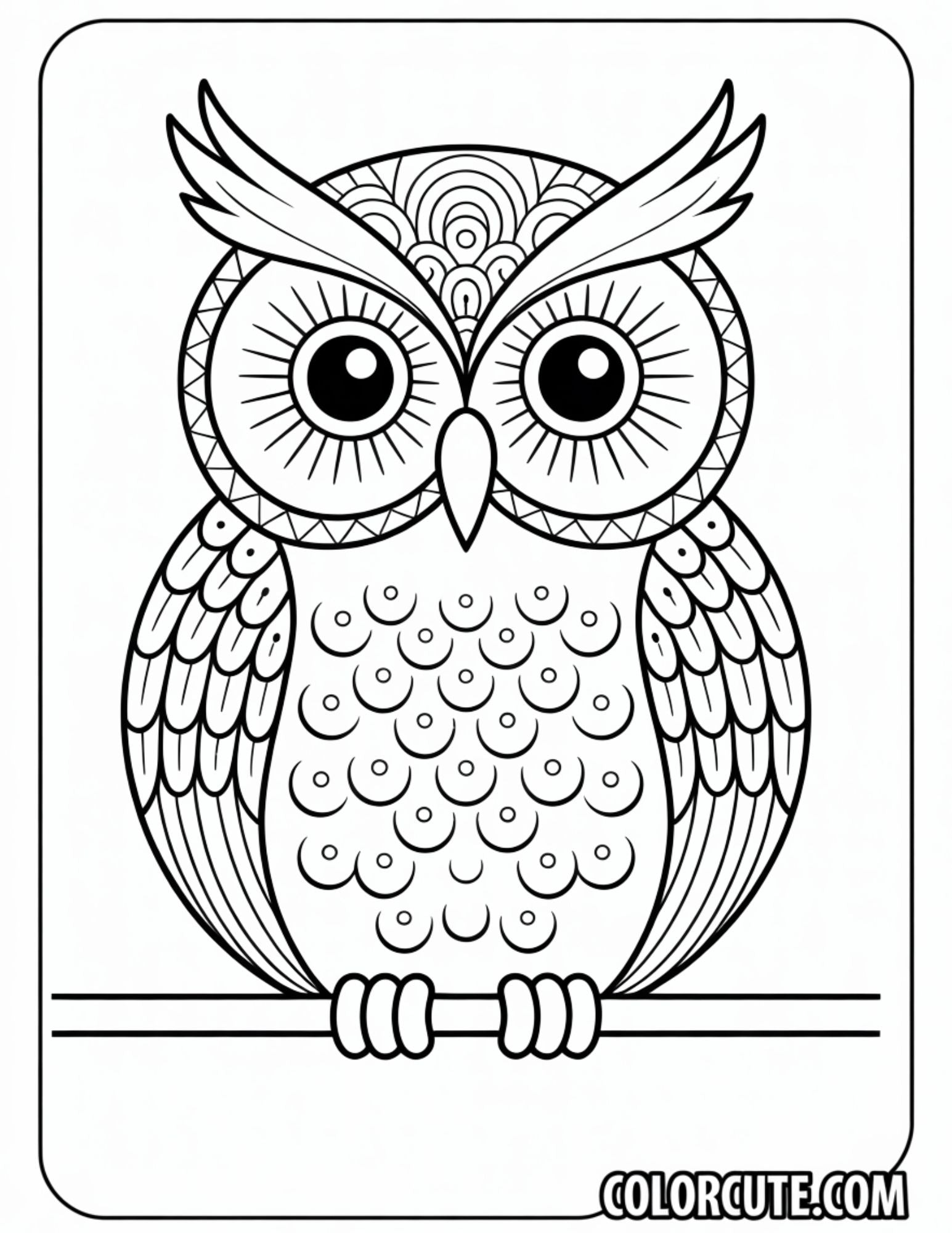 Mandala Owl Coloring Pages | Free PDF Printables – Color Cute - Free ...