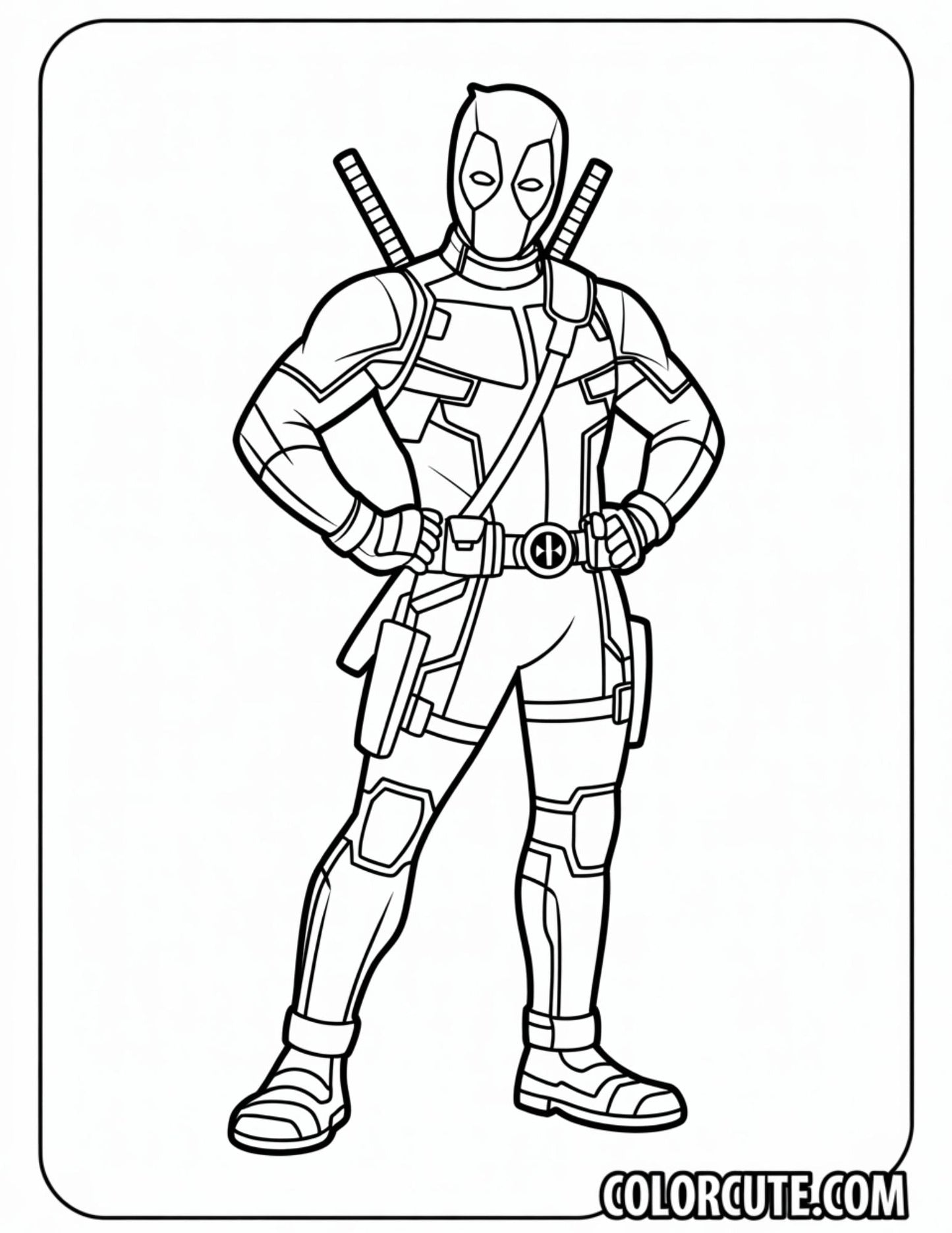 Deadpool Coloring Pages | Free PDF Printables