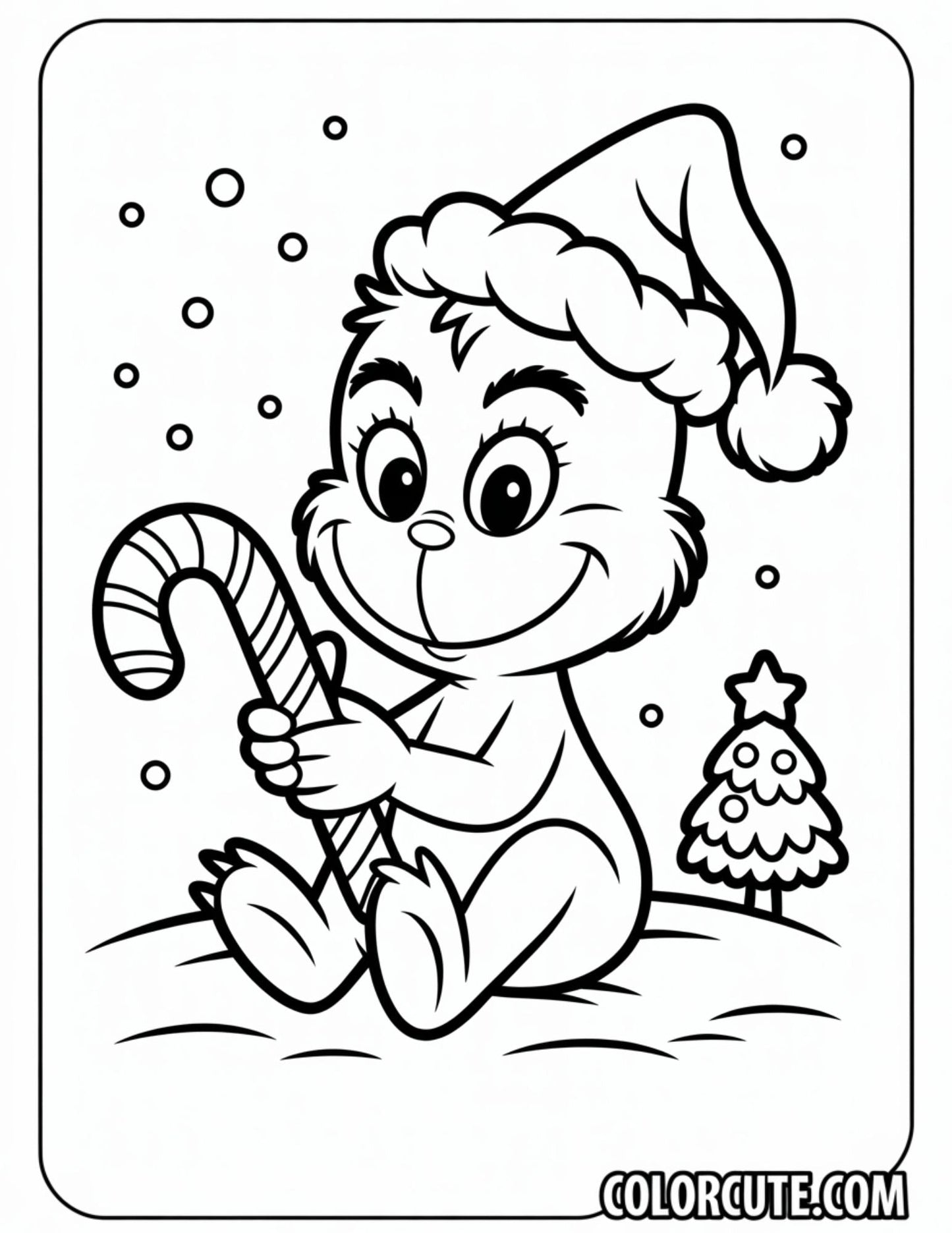 Baby Grinch Coloring Page | Free PDF Printables