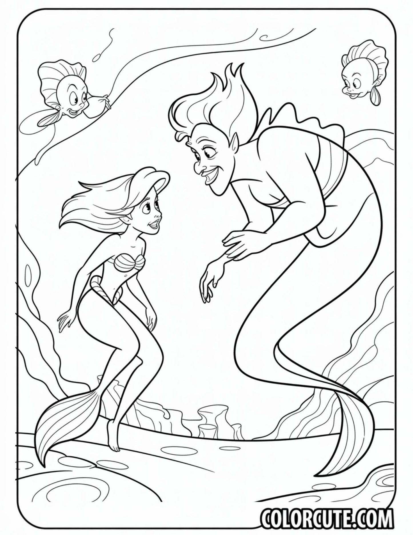 Ursula Ariel Coloring Pages | Free PDF Printables