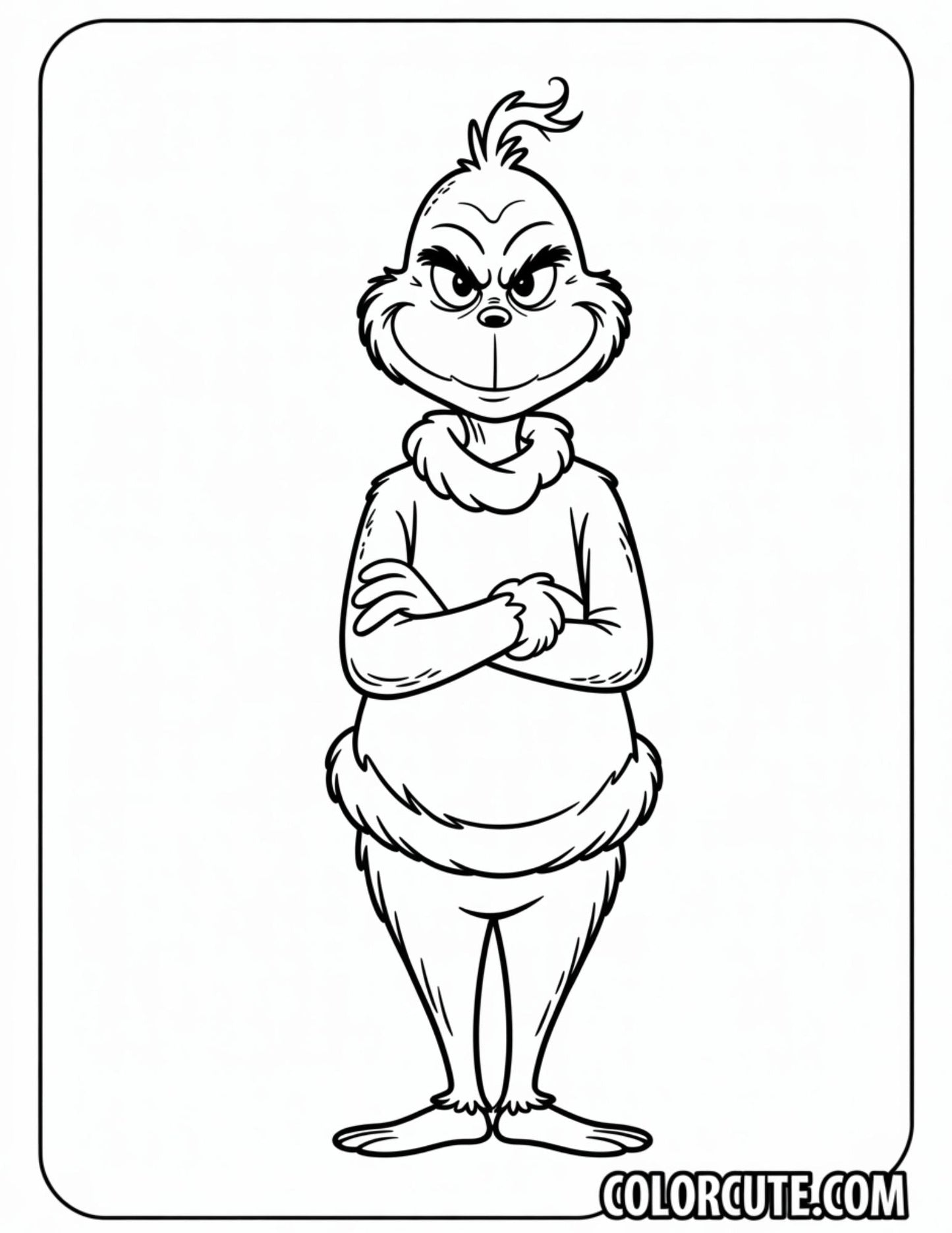 Adult Grinch Coloring Page | Free PDF Printables