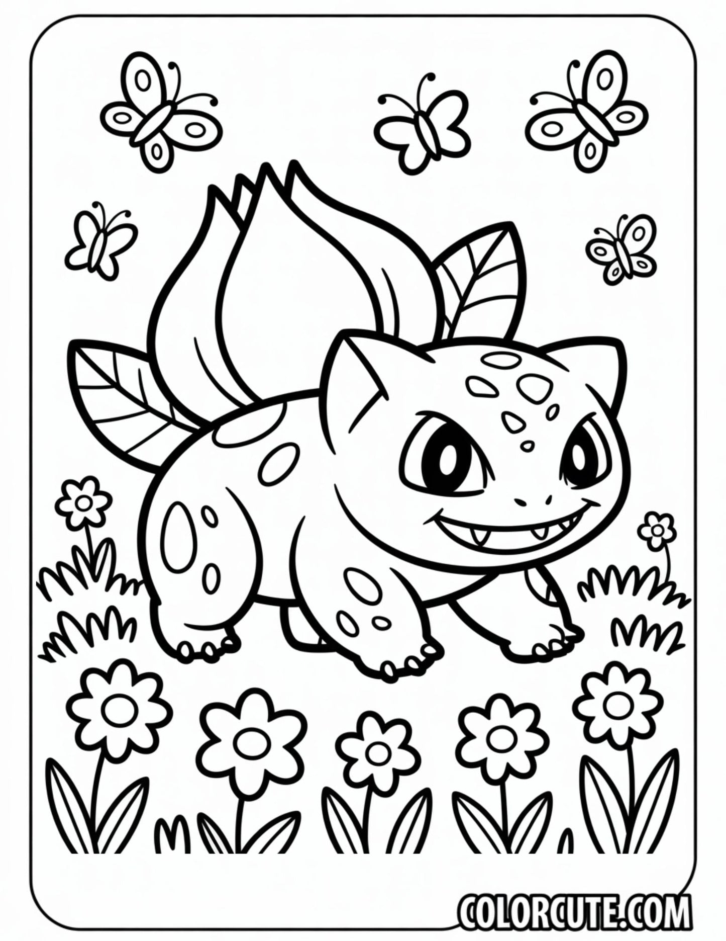 Bulbasaur Coloring Pages | Free PDF Printables