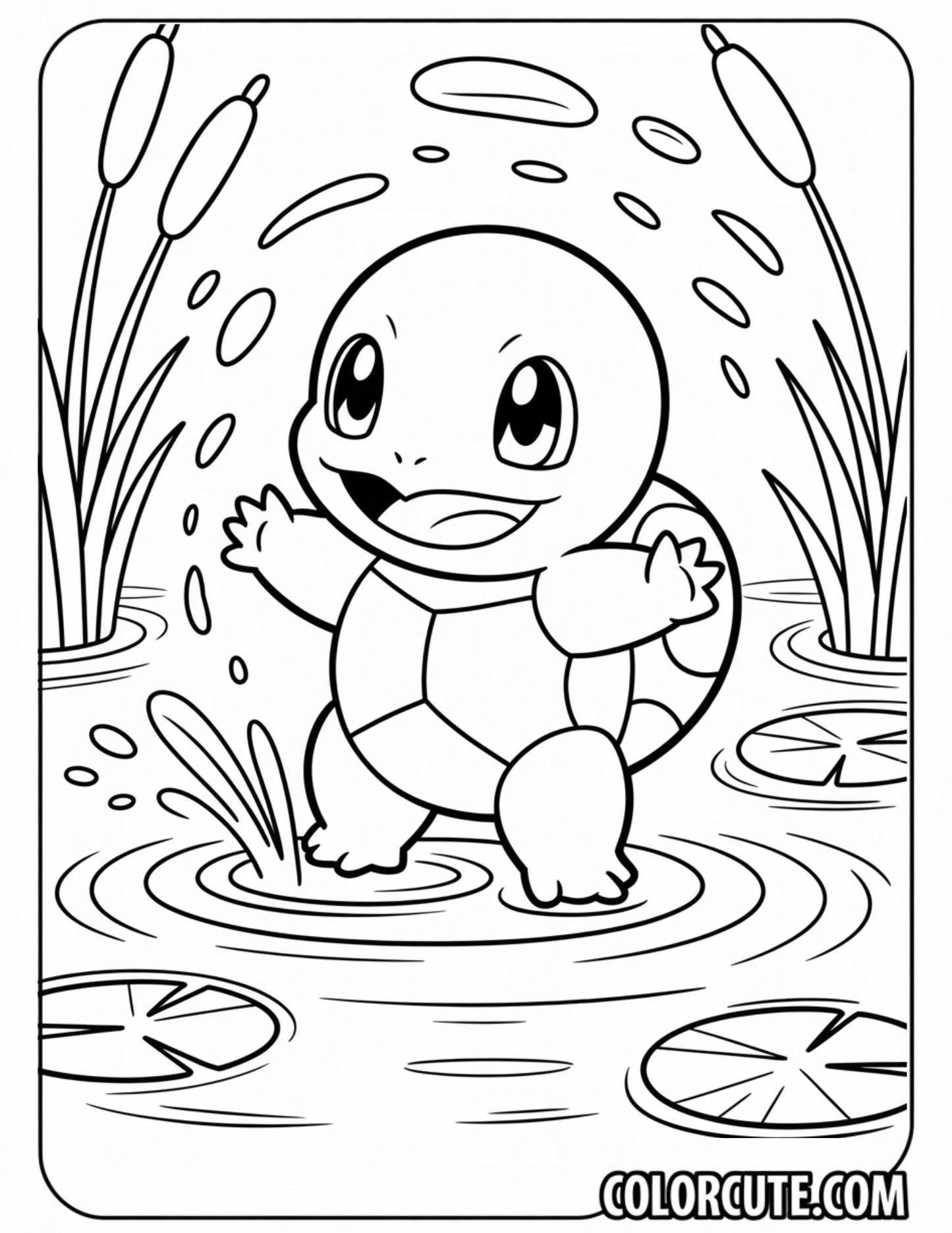 Squirtle Coloring Pages | Free PDF Printables
