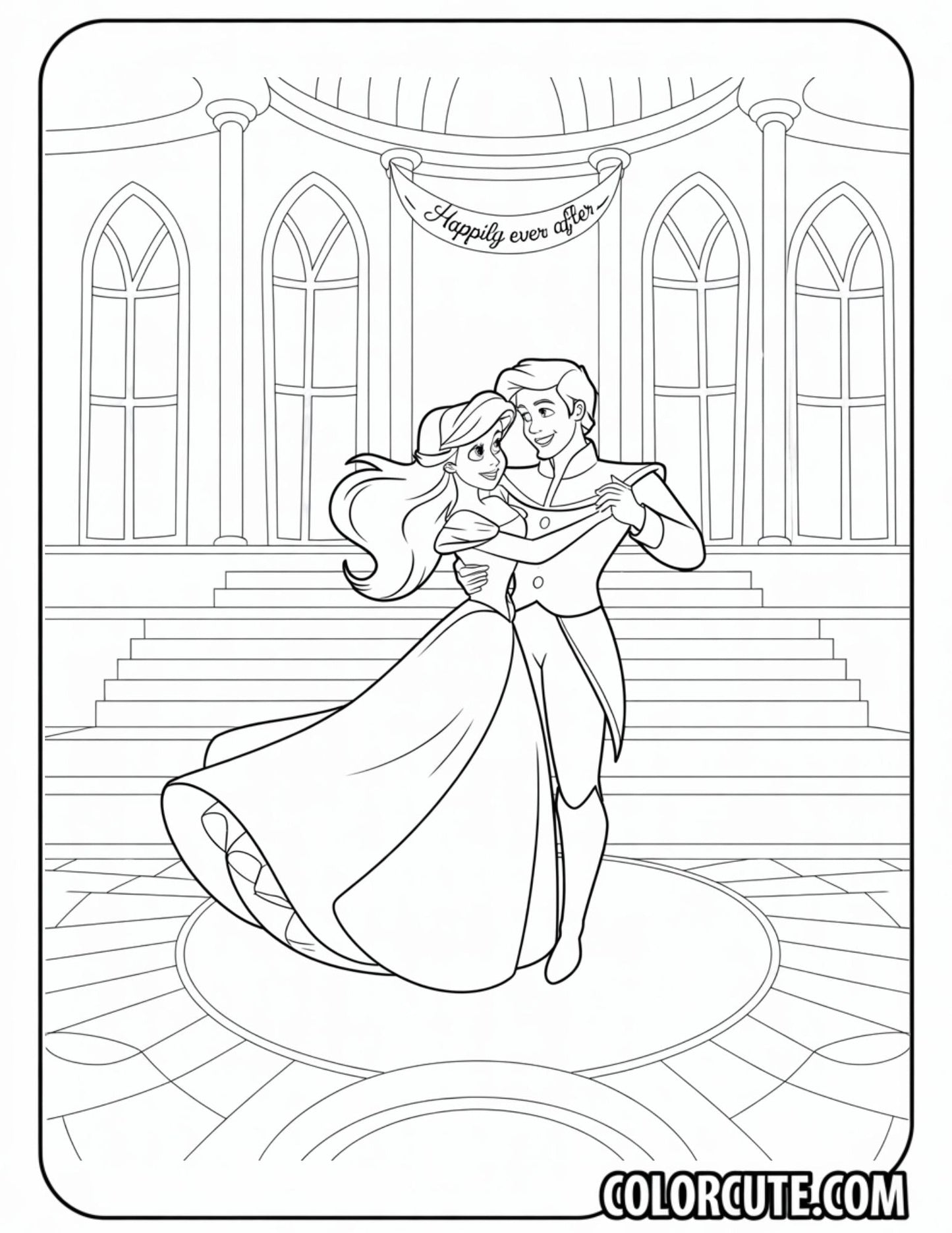 Ariel Coloring Pages | Free PDF Printables