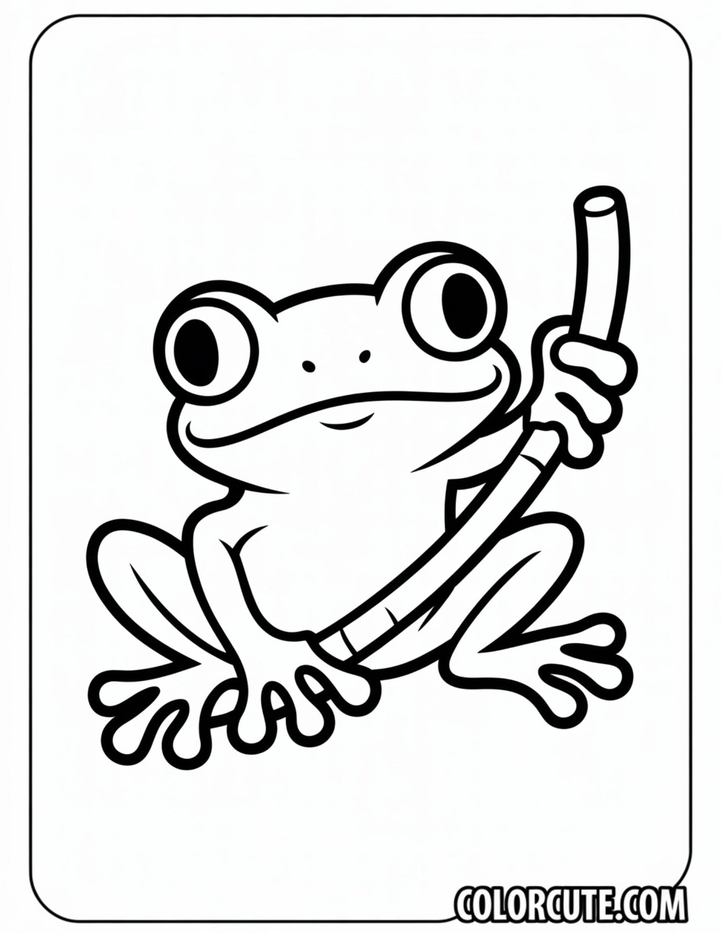 Red Eyed Tree Frog Coloring Pages | Free PDF Printables