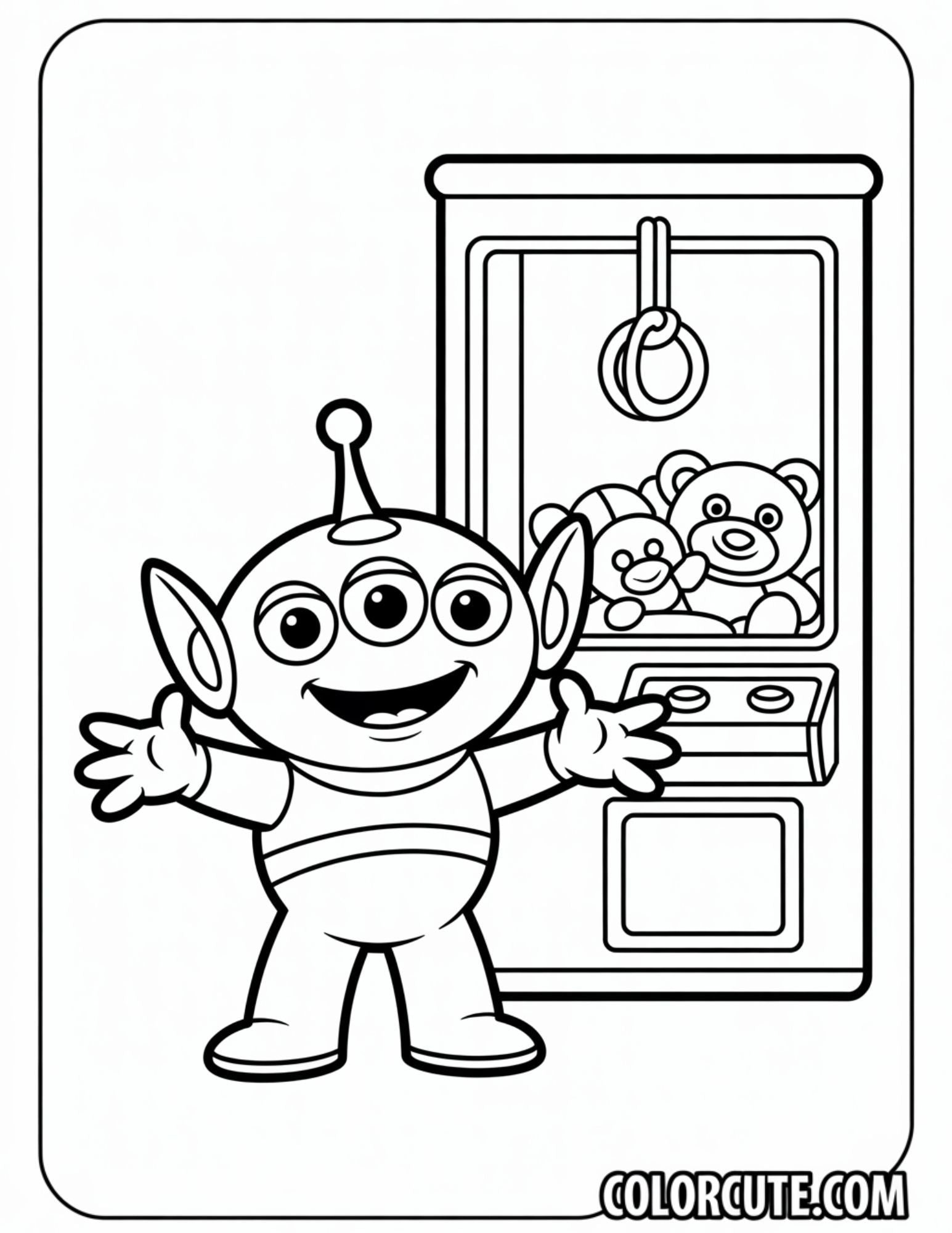 Toy Story Alien Coloring Pages Free PDF Printables Color Cute