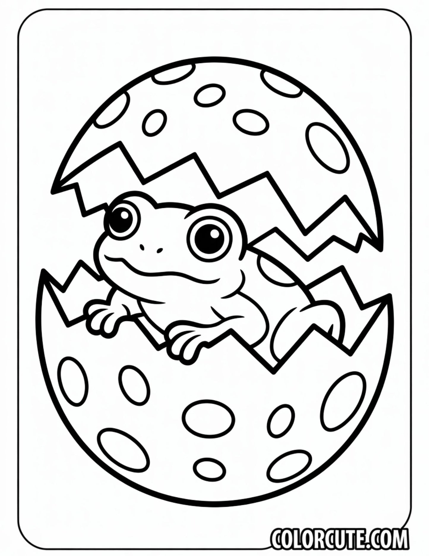 Easter Frog Coloring Pages | Free PDF Printables