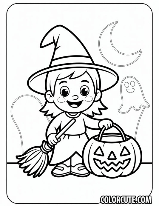 Halloween Raya Coloring Page | Free PDF Printables