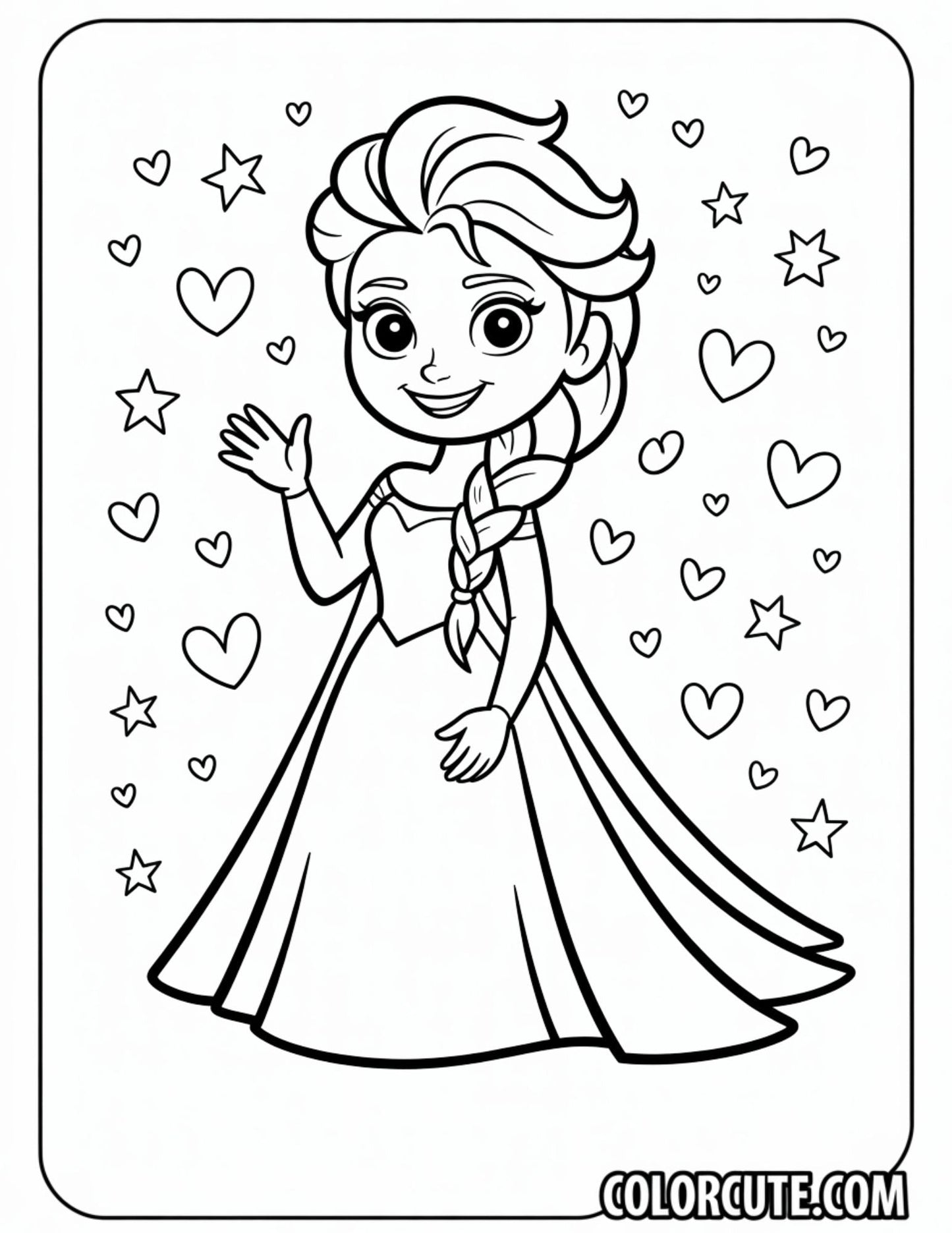 Princess Elsa Coloring Pages | Free PDF Printables
