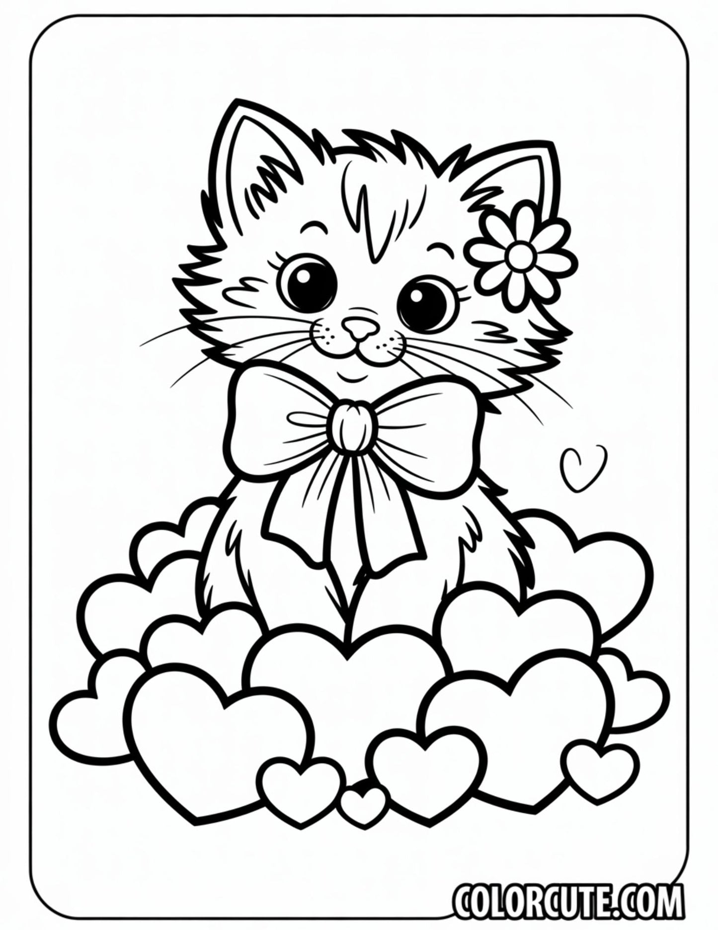 Cat Valentine Coloring Pages | Free PDF Printables