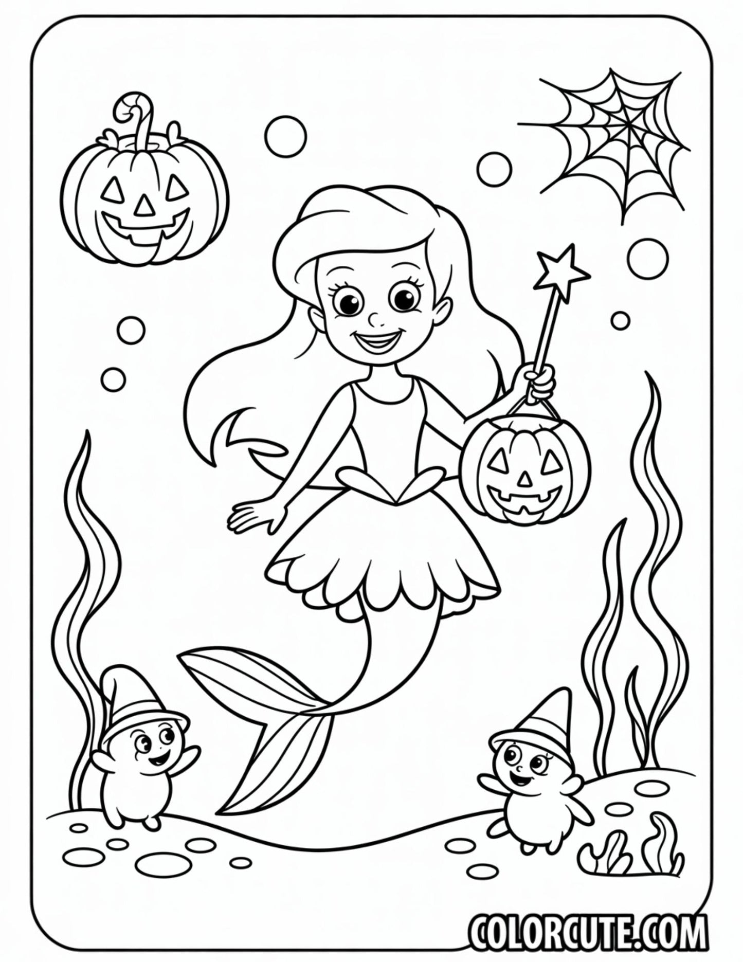 Easy Ariel Coloring Pages | Free PDF Printables