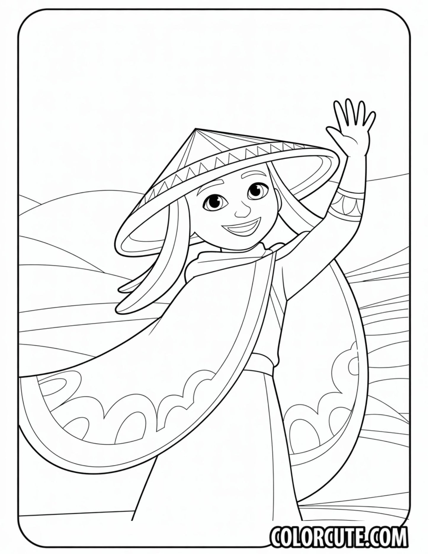 Gambar Raya Coloring Page | Free PDF Printables