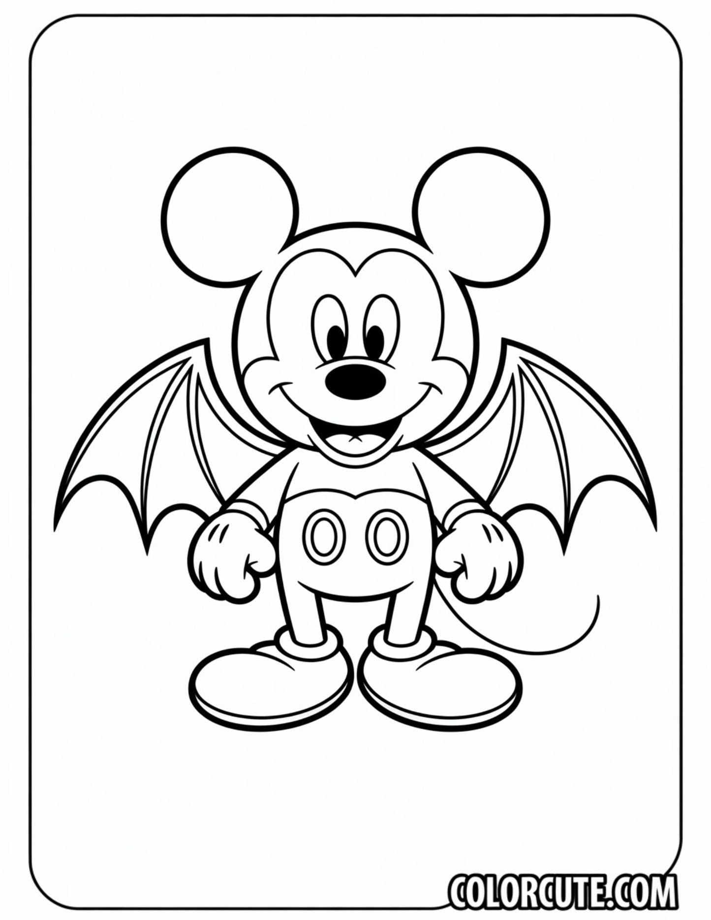 Halloween Mickey Mouse Coloring Pages | Free PDF Printables