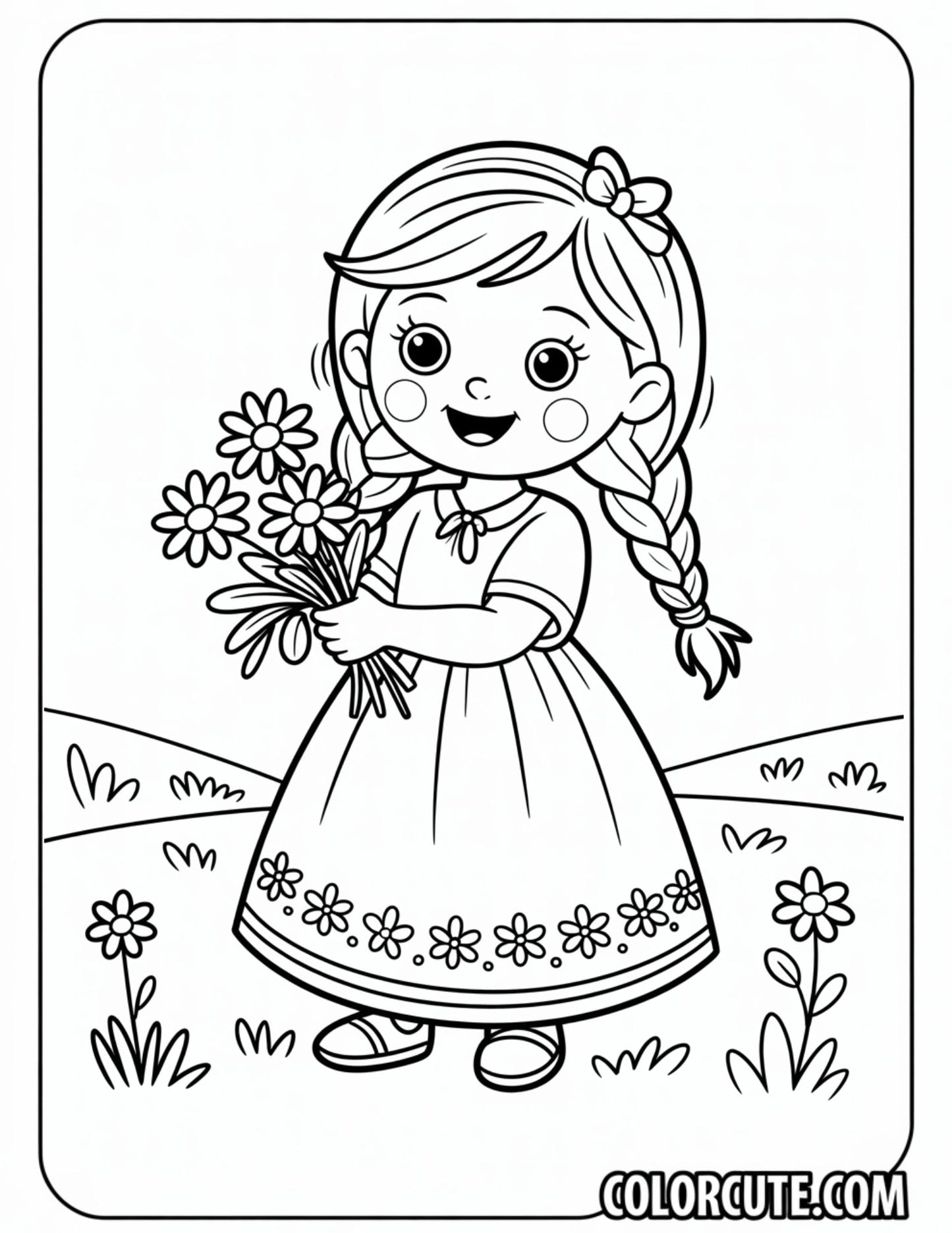 Simple Anna Coloring Pages | Free PDF Printables