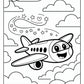 Airplane Preschool Coloring Page | Free PDF Printables