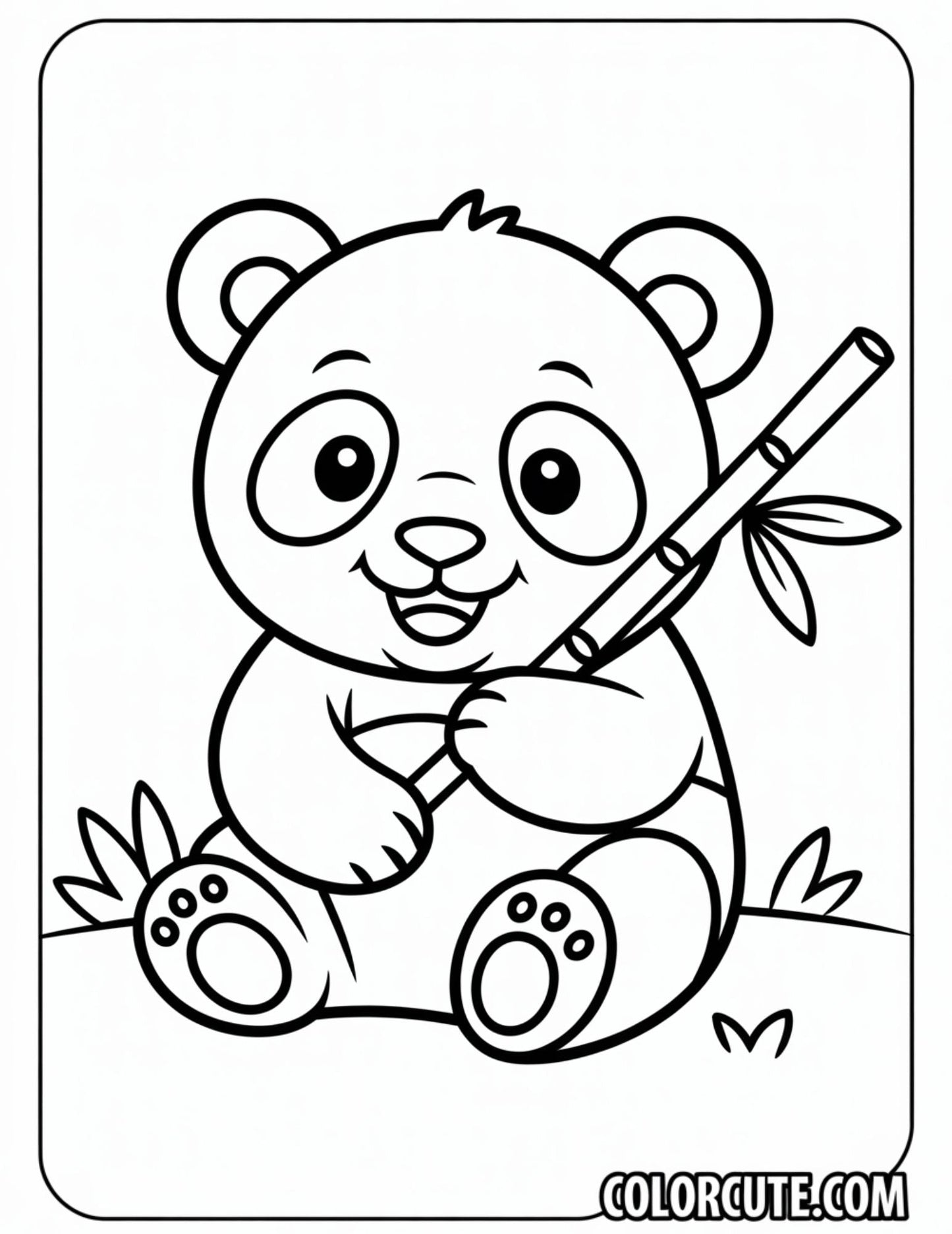 Baby Panda Coloring Pages | Free PDF Printables