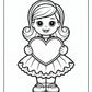 Barbie Valentine Coloring Pages | Free PDF Printables