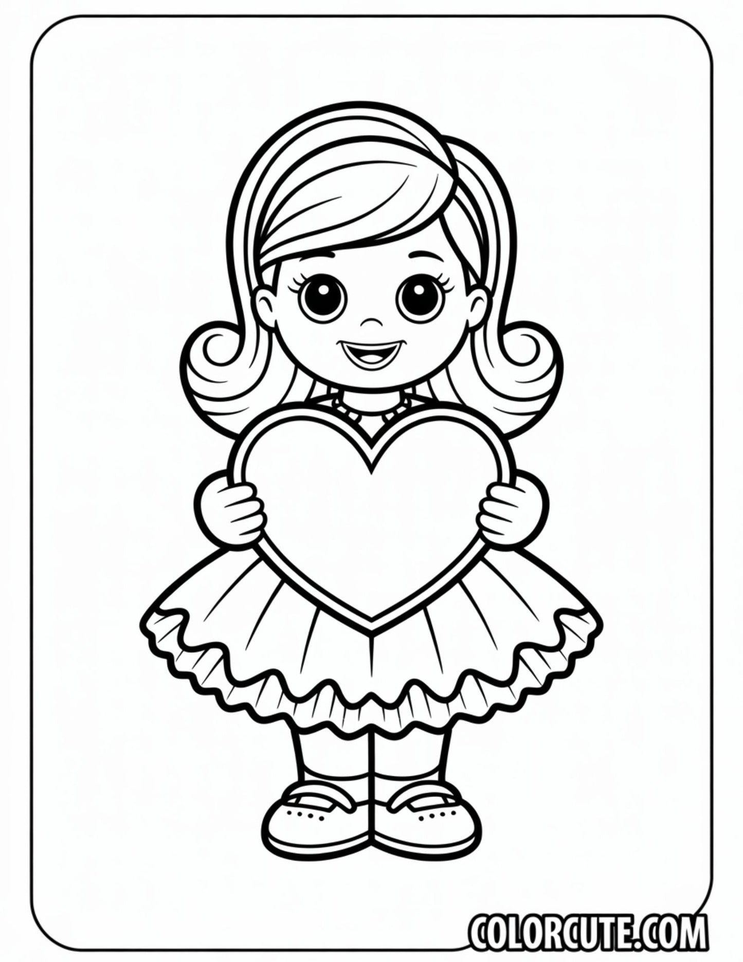 Barbie Valentine Coloring Pages | Free PDF Printables