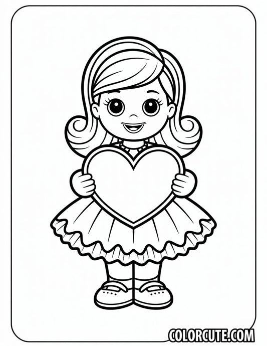 Barbie Valentine Coloring Pages | Free PDF Printables