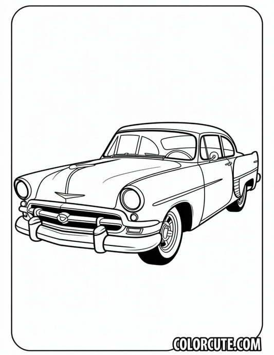 Classic Car Coloring Pages | Free PDF Printables