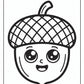 Fall Acorn Coloring Pages | Free PDF Printables