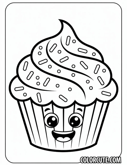 Fun Yummy Cupcake Coloring Pages | Free PDF Printables