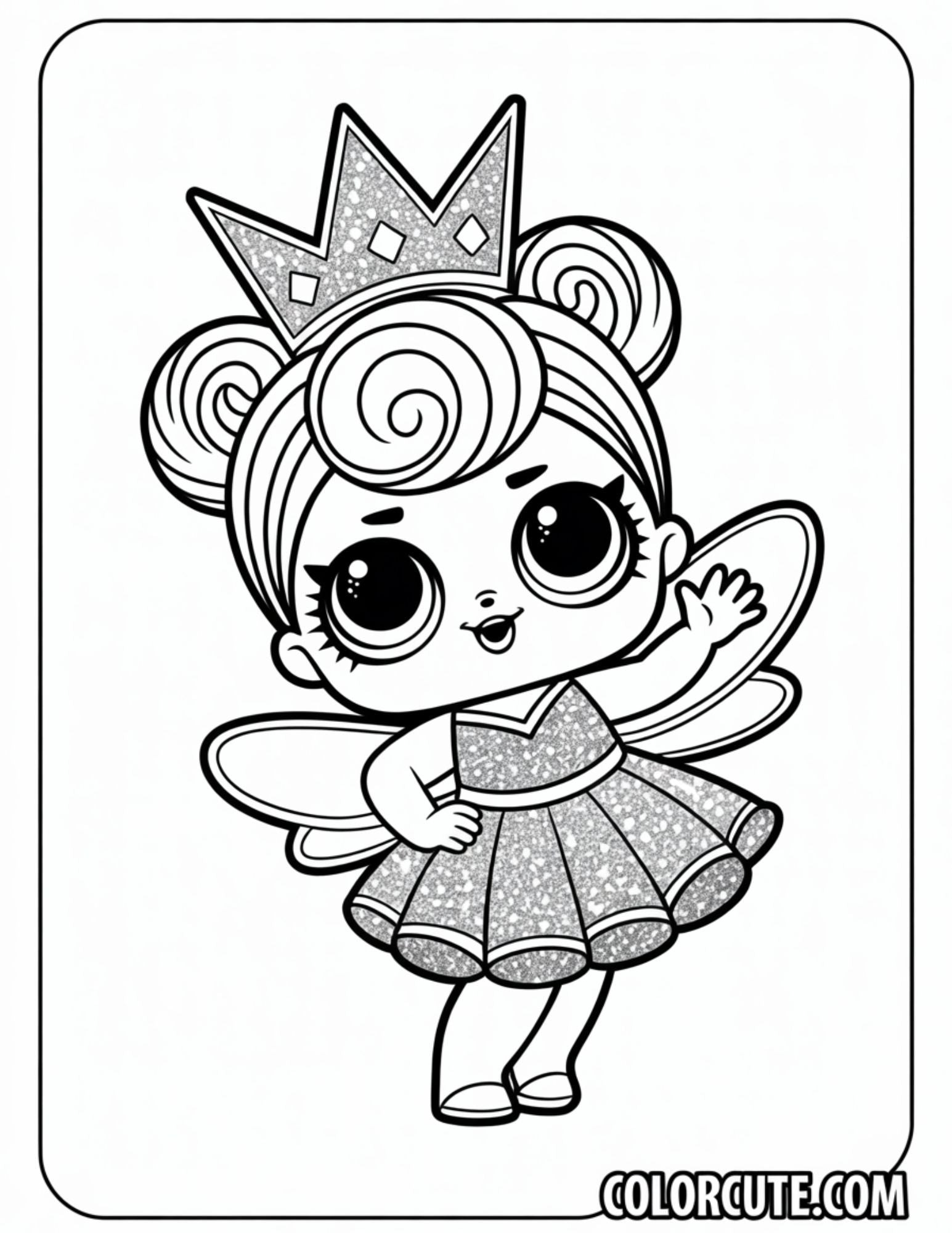 LOL Queen Bee Coloring Page – Free PDF Printables – Color Cute - Free ...