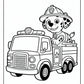 Paw Patrol Fire Truck Coloring Pages | Free PDF Printables