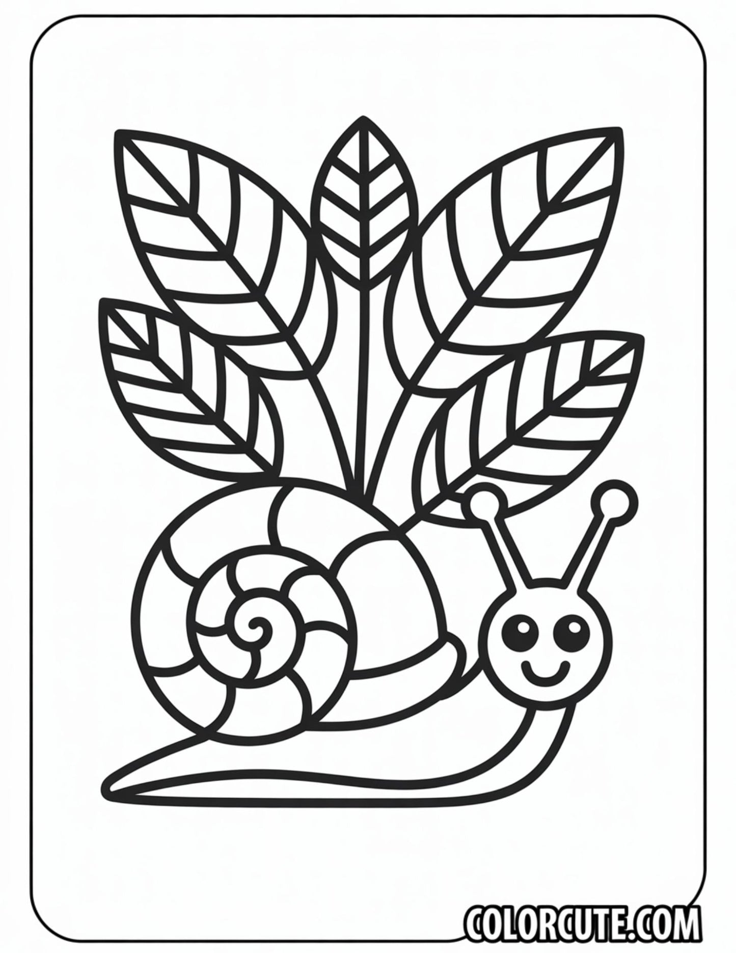 Spring Snail Coloring Pages Free PDF Printables
