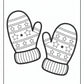Winter Mittens Coloring Pages | Free PDF Printables